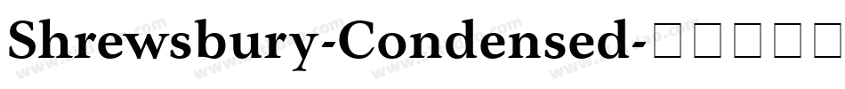 Shrewsbury-Condensed字体转换