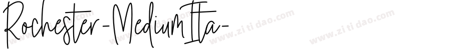 Rochester-MediumIta字体转换