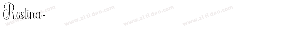 Rostina字体转换