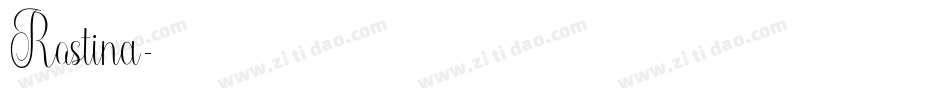 Rostina字体转换