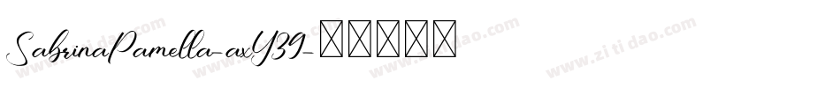SabrinaPamella-axY39字体转换