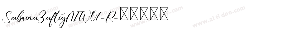 SabrinaZaftigNFW01-R字体转换