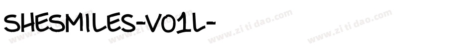 SheSmiles-vo1L字体转换