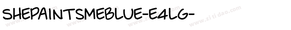 ShePaintsMeBlue-e4lg字体转换