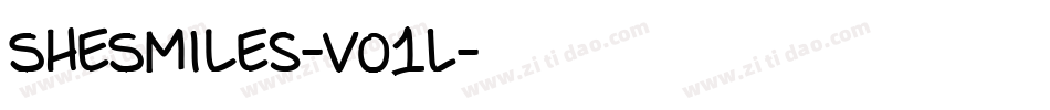 SheSmiles-vo1L字体转换