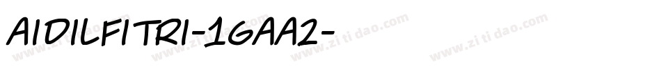 Aidilfitri-1Gaa2字体转换