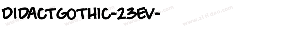 Didactgothic-23ev字体转换