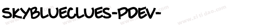 Skyblueclues-pDEv字体转换