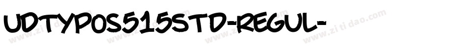 UDTypos515Std-Regul字体转换