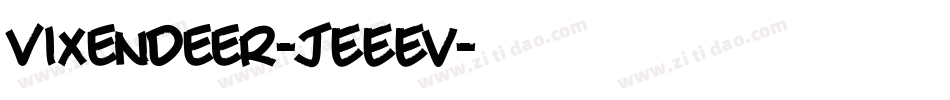 VixenDeer-jEEEv字体转换