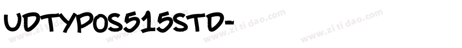 udtypos515std字体转换