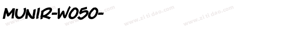 Munir-WO5O字体转换