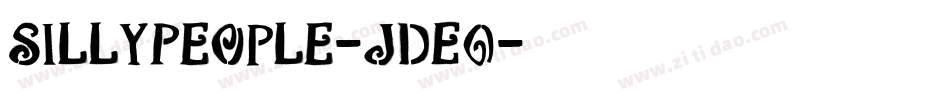 SillyPeople-jdE0字体转换
