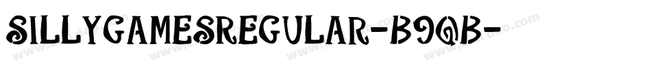 SillygamesRegular-B9qB字体转换