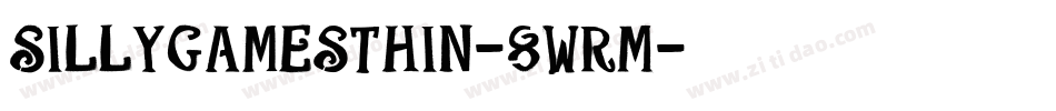 SillygamesThin-8wRM字体转换