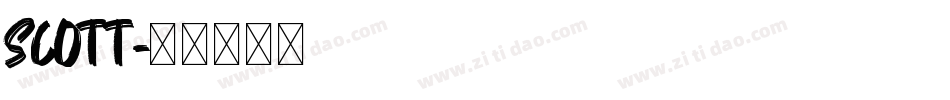 Scott字体转换