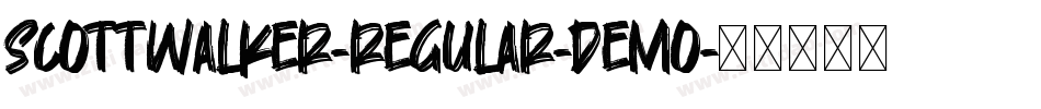 ScottWalker-Regular-demo字体转换
