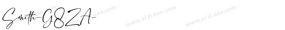 Smith-G8ZA字体转换