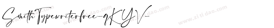 SmithTypewriterfree-qKYV字体转换