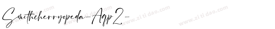 Smithcherryopeda-Aqp2字体转换