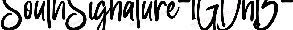SouthSignature-1GDnB字体转换