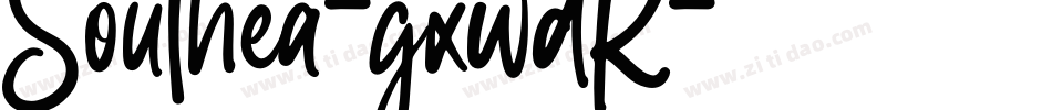 Southea-gxwdR字体转换