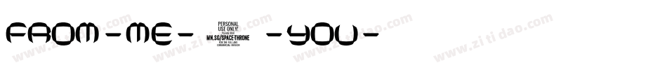From-Me-2-You字体转换
