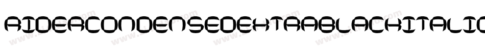 RiderCondensedExtrablackItalic-K1me字体转换