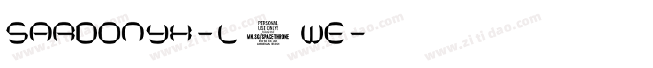 Sardonyx-L5WE字体转换