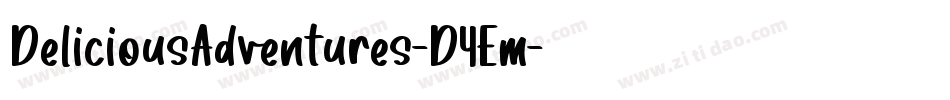DeliciousAdventures-D4Em字体转换 DeliciousAdventures-D4Em字体转换