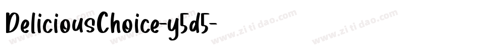 DeliciousChoice-y5d5字体转换