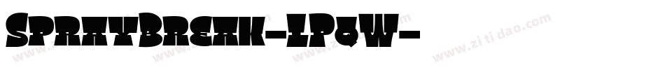 SprayBreak-LPqW字体转换