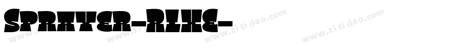 Sprayer-RLXE字体转换