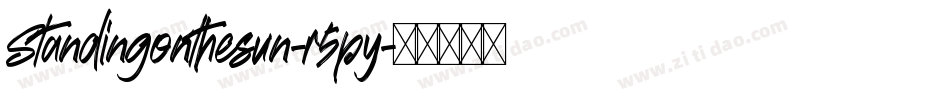 Standingonthesun-r5py字体转换