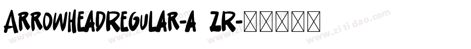ArrowheadRegular-a8zR字体转换