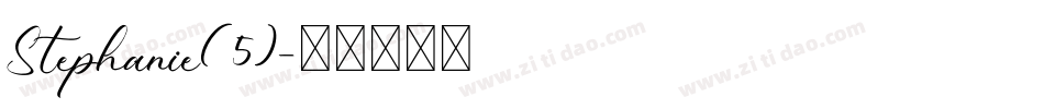Stephanie(5)字体转换