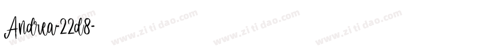 Andrea-22d8字体转换