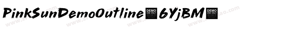 PinkSunDemoOutline-6YjBM字体转换