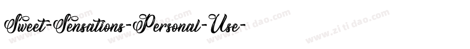 Sweet-Sensations-Personal-Use-1字体转换