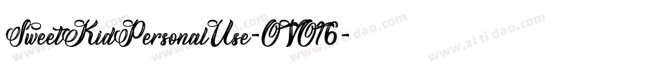 SweetKidPersonalUse-OVO16字体转换