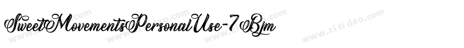 SweetMovementsPersonalUse-7BjmV字体转换