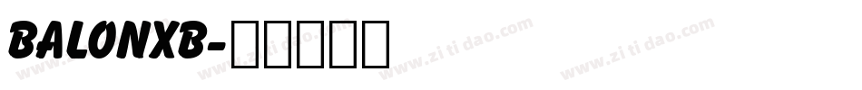 BALONXB字体转换