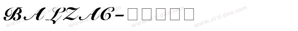 BALZAC字体转换