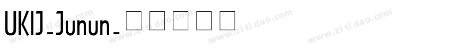 UKIJ-Junun字体转换