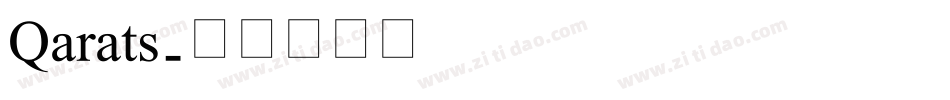Qarats字体转换
