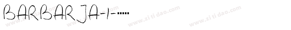 BARBARJA-1字体转换