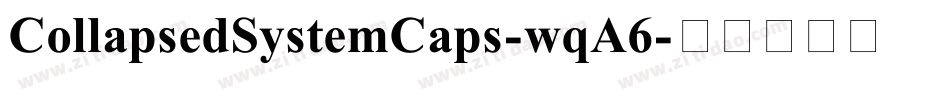 CollapsedSystemCaps-wqA6字体转换