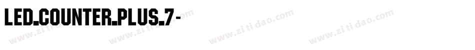 led_counter_plus_7字体转换
