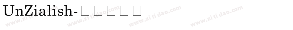 UnZialish字体转换
