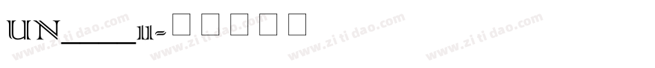 UN____11字体转换